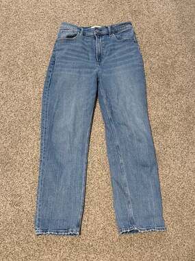 Abercrombie & Fitch Curve Love The Ankle Straight Ultra High Rise Jean Size 29/8